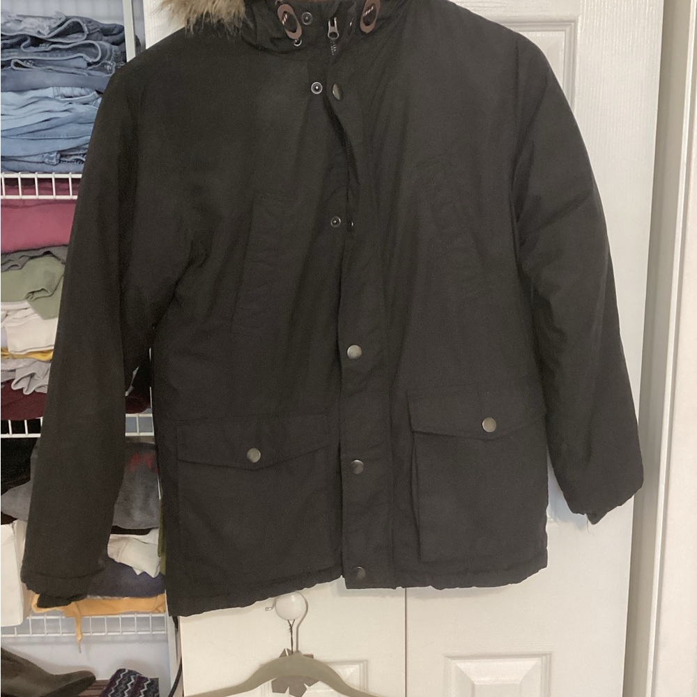 Old Navy Kids Black Parka Jacket